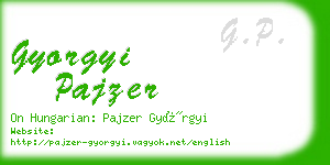 gyorgyi pajzer business card